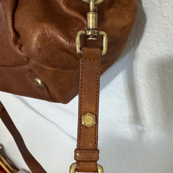 Marc Jacobs Tan Leather Satchel with Gold Accents - Picture 6 of 11